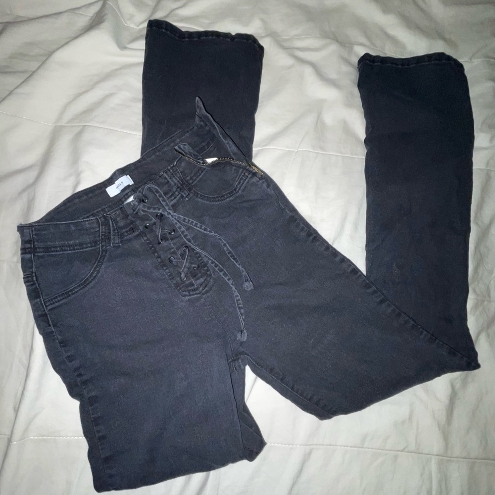 Size 28 Forever 21 high waist string style jeans